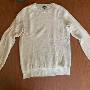 Women’s Patagonia Oatmeal Merino Wool Waffle Crewneck Sweater